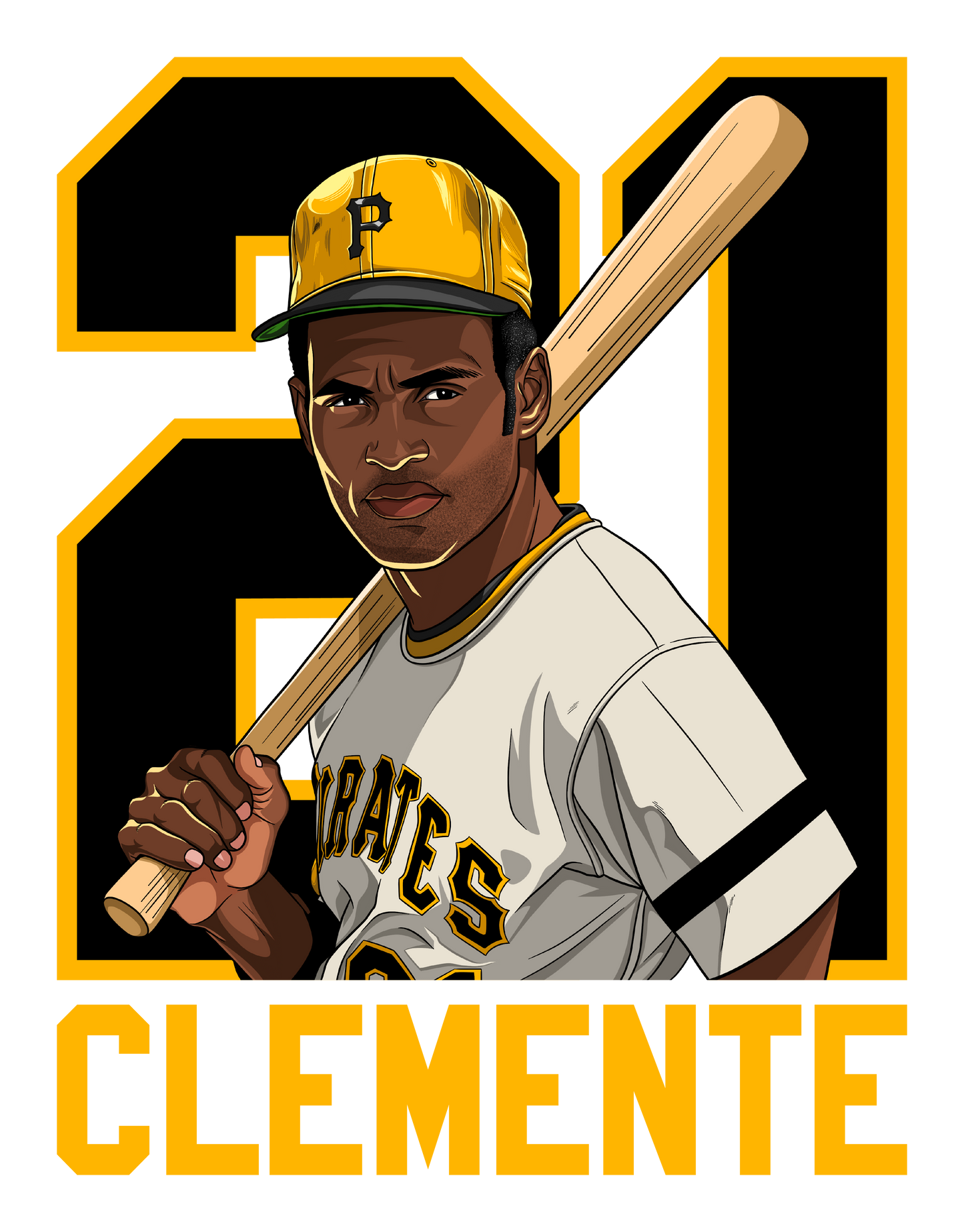 Tshirt - Roberto Clemente (#21)